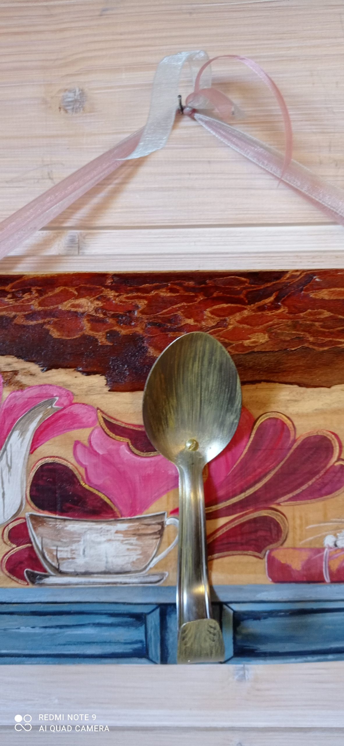 accroche-torchons-peint-chat-blanc-2