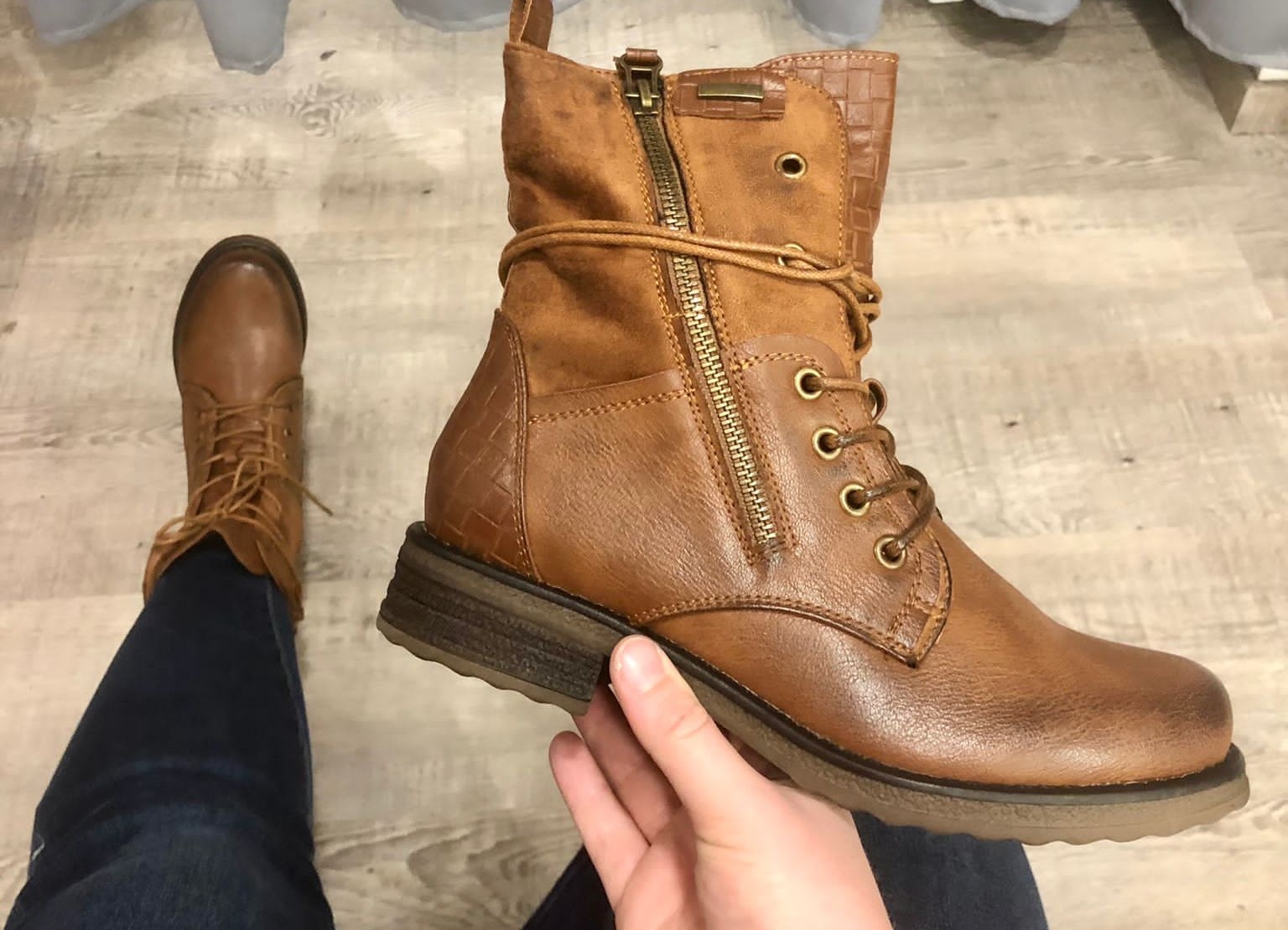 Bottines Zip + Lacets