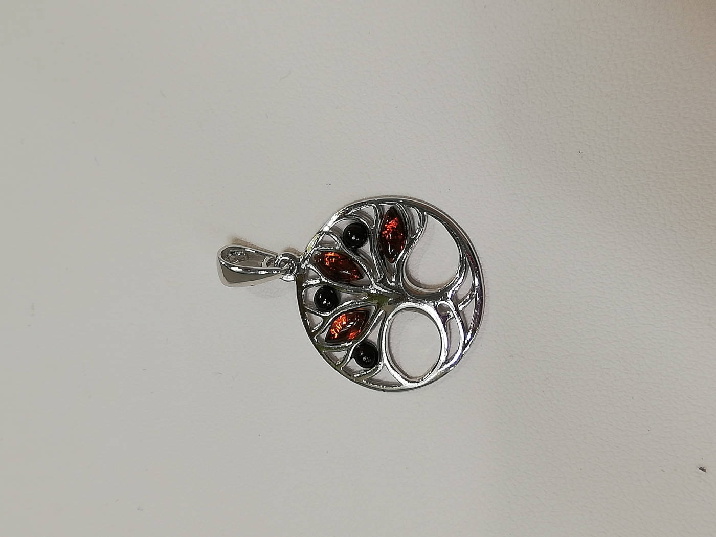 Bijou Ambre sur argent