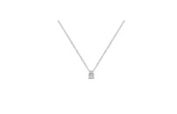 Collier or gris diamant