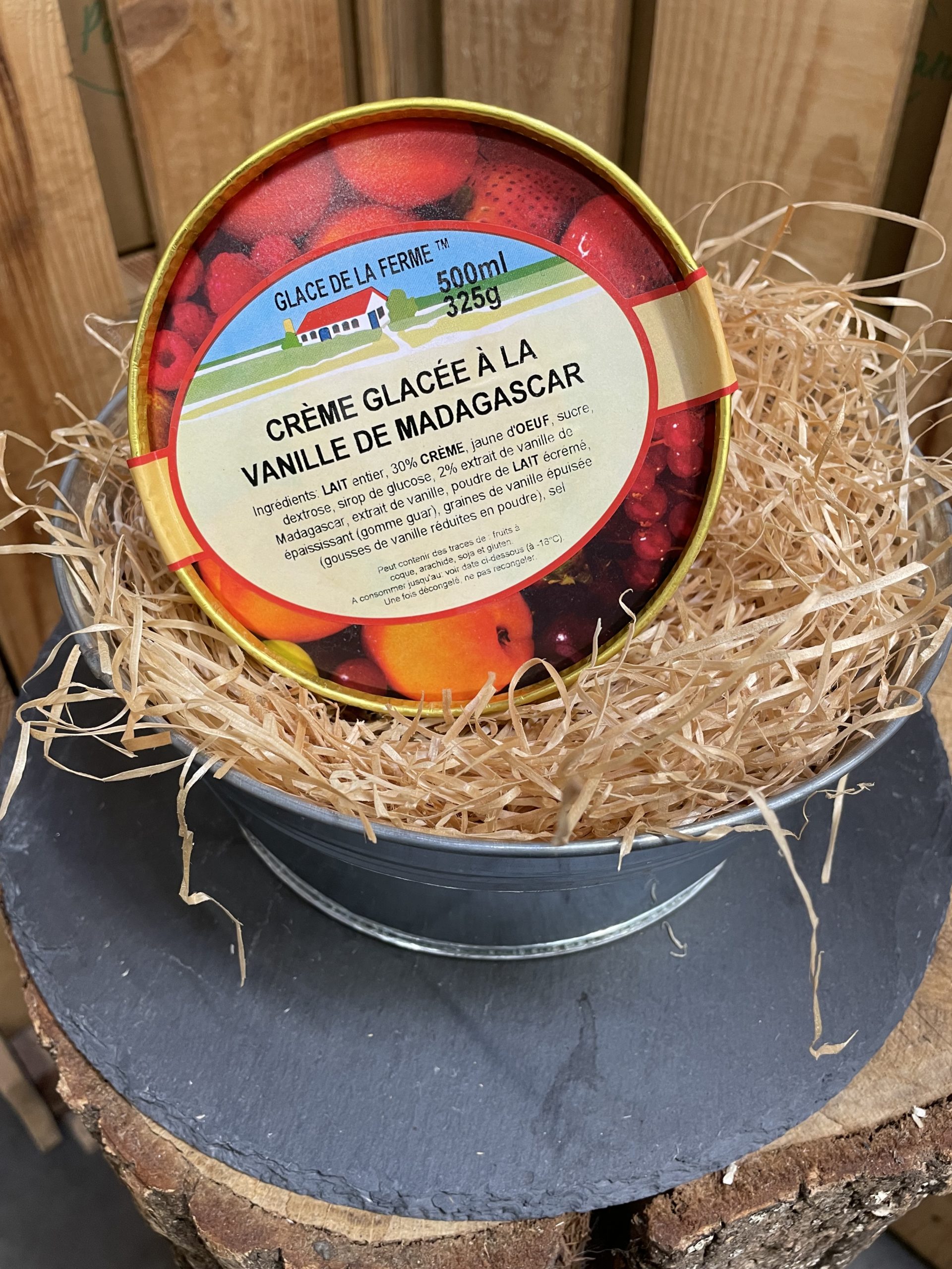 Glace à la vanille 500ml – Ferme Bidard
